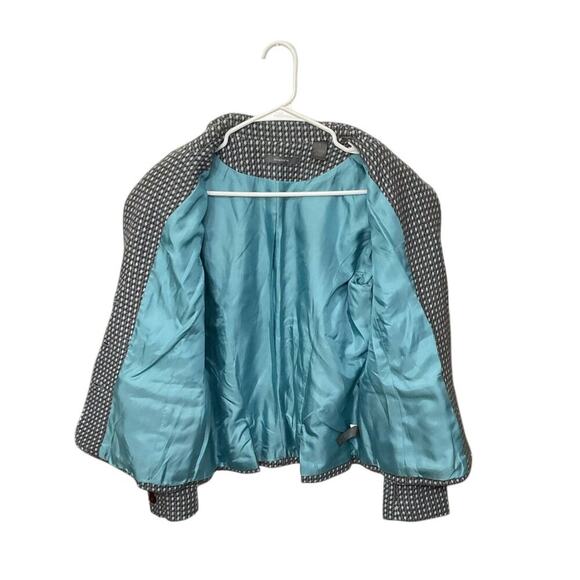 Liz Claiborne Wool/Angora Womens Blazer Size 12 Large Wood Buttons Office Siren - Picture 4 of 7